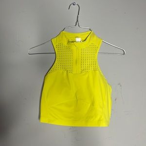 Lululemon Neon Green/Yellow High Neck Racerback Sports Bra Size 6